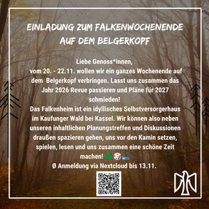 Bild mit dem Ankündigungstext