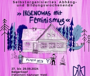 Irgendwas mit Feminismus 2024 Sharepic pink